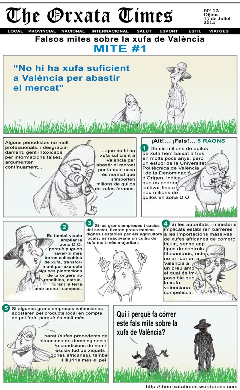 Falsos mites sobre la xufa de València #1